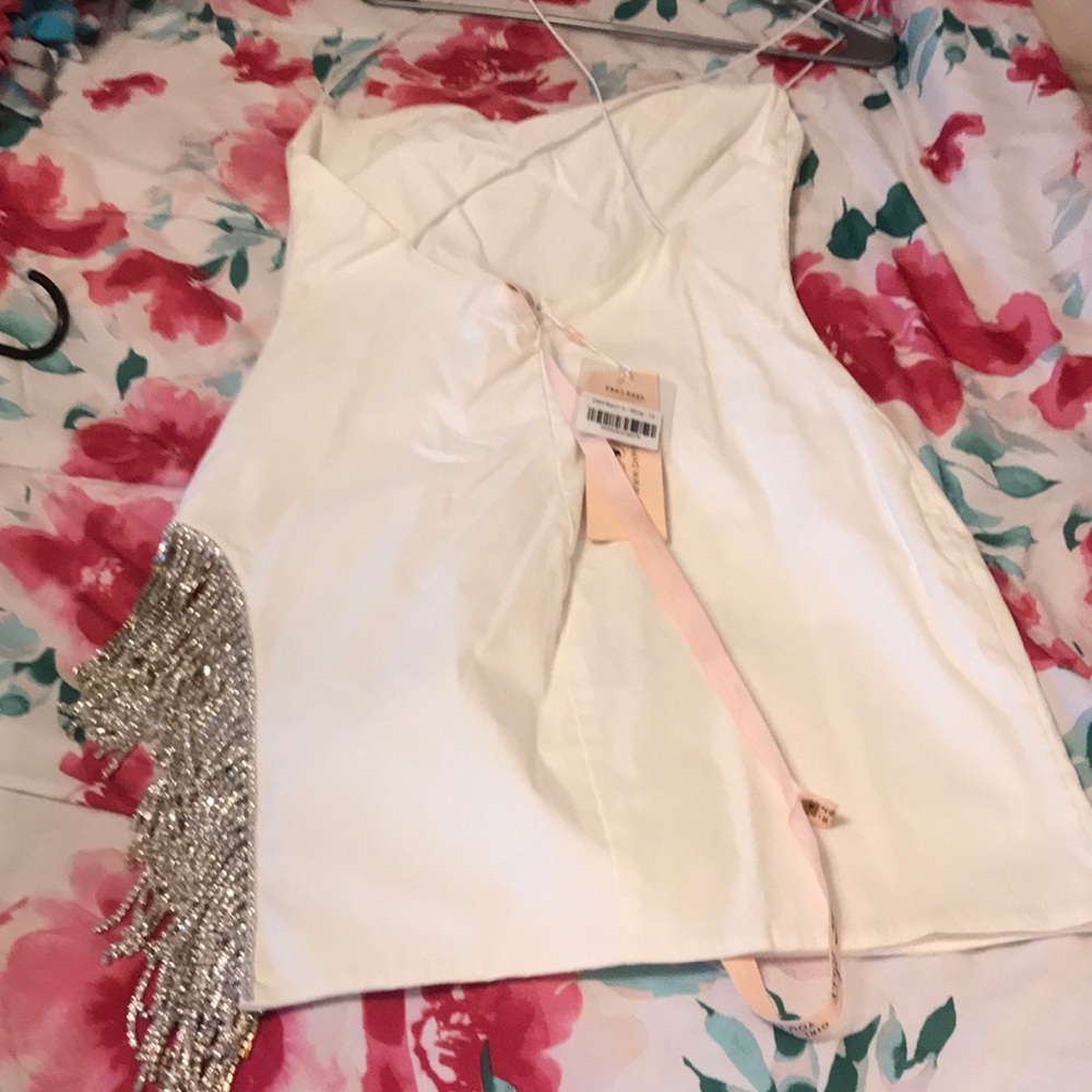 All white night out dress